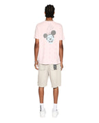 Mens Hard Times Kash Ss Tee Quartz Regular Tees - Pink