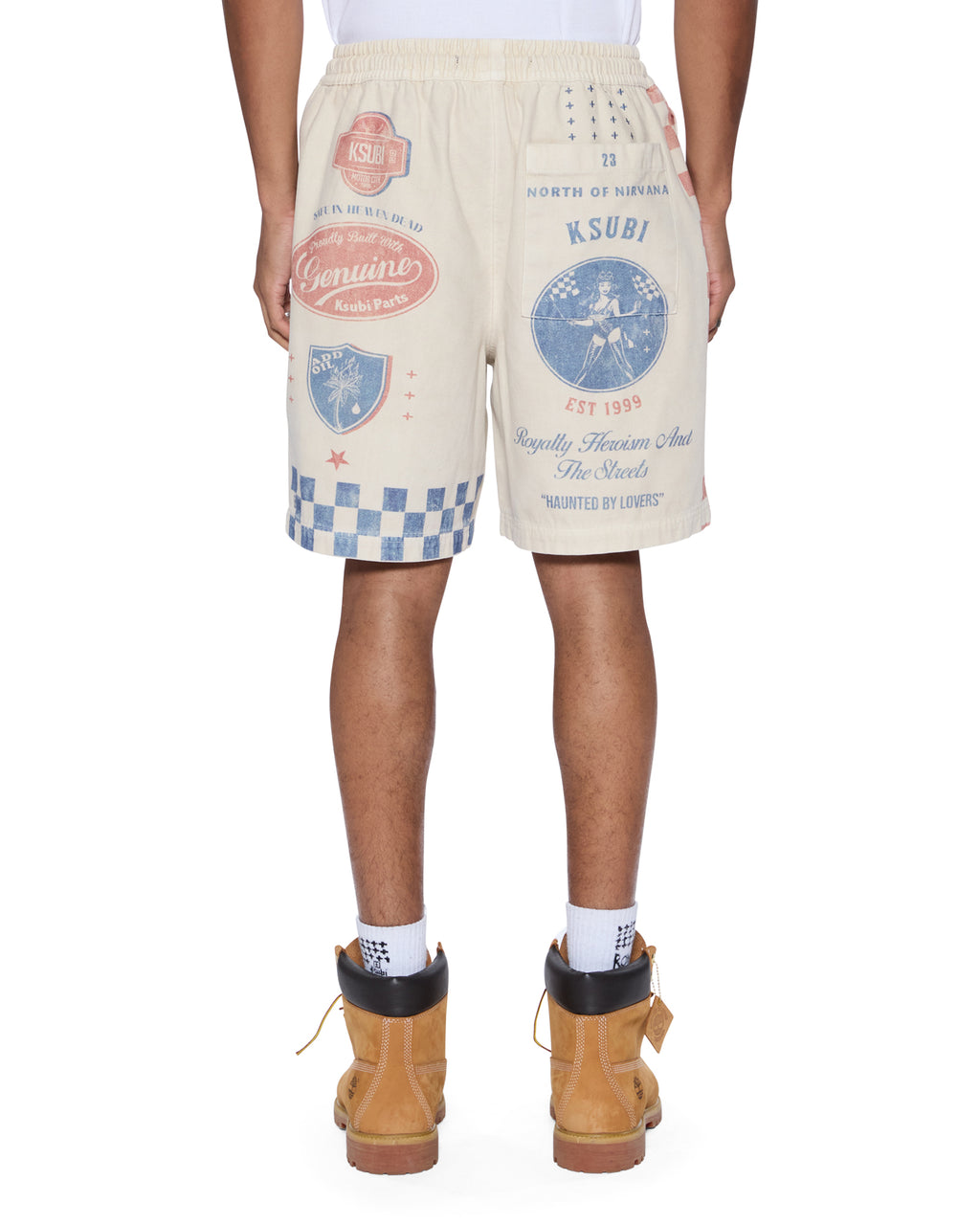 Mens Pitt Lane Life Short Printed Relaxed Walkshorts - Multi Colour