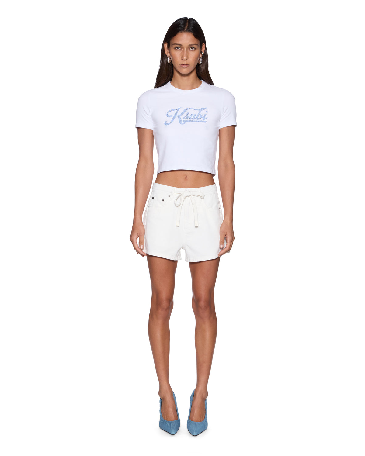 SLOUCH SHORT TRAK BLANC