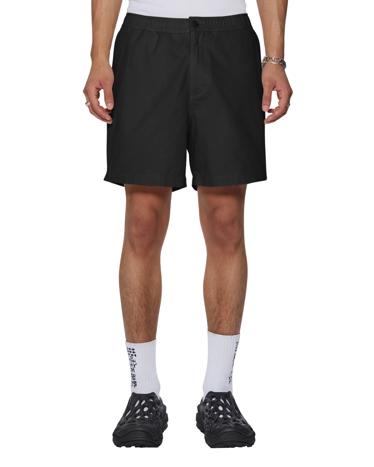 Mens Rugger Short Black Regular Walkshorts - Black