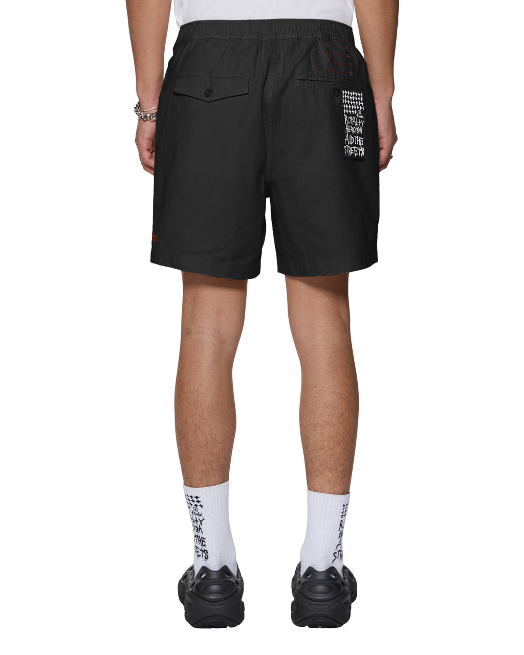 Mens Rugger Short Black Regular Walkshorts - Black