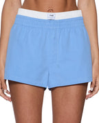 WOMENS STACKED BOXERS BRIGHT BLUE/WHITE WALKSHORTS