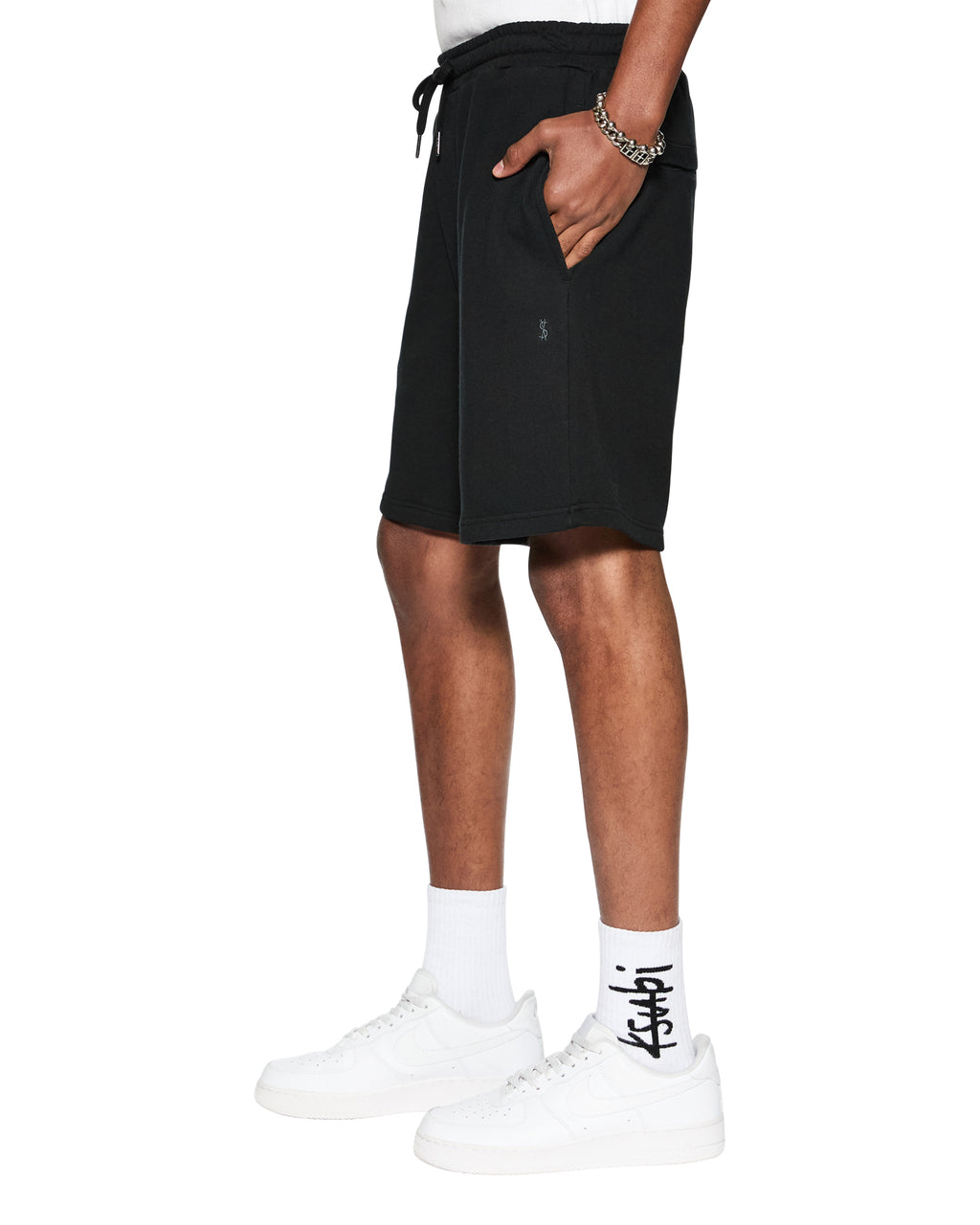 Mens 4 X 4 Trak Short Jet Black Slim Walkshorts - Black