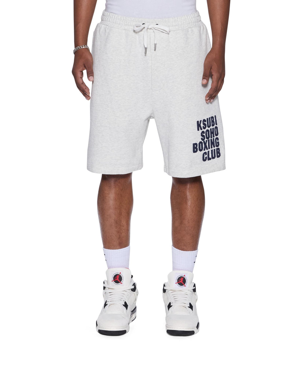 Mens Club Trak Short Snow Marle Regular Walkshorts - Grey