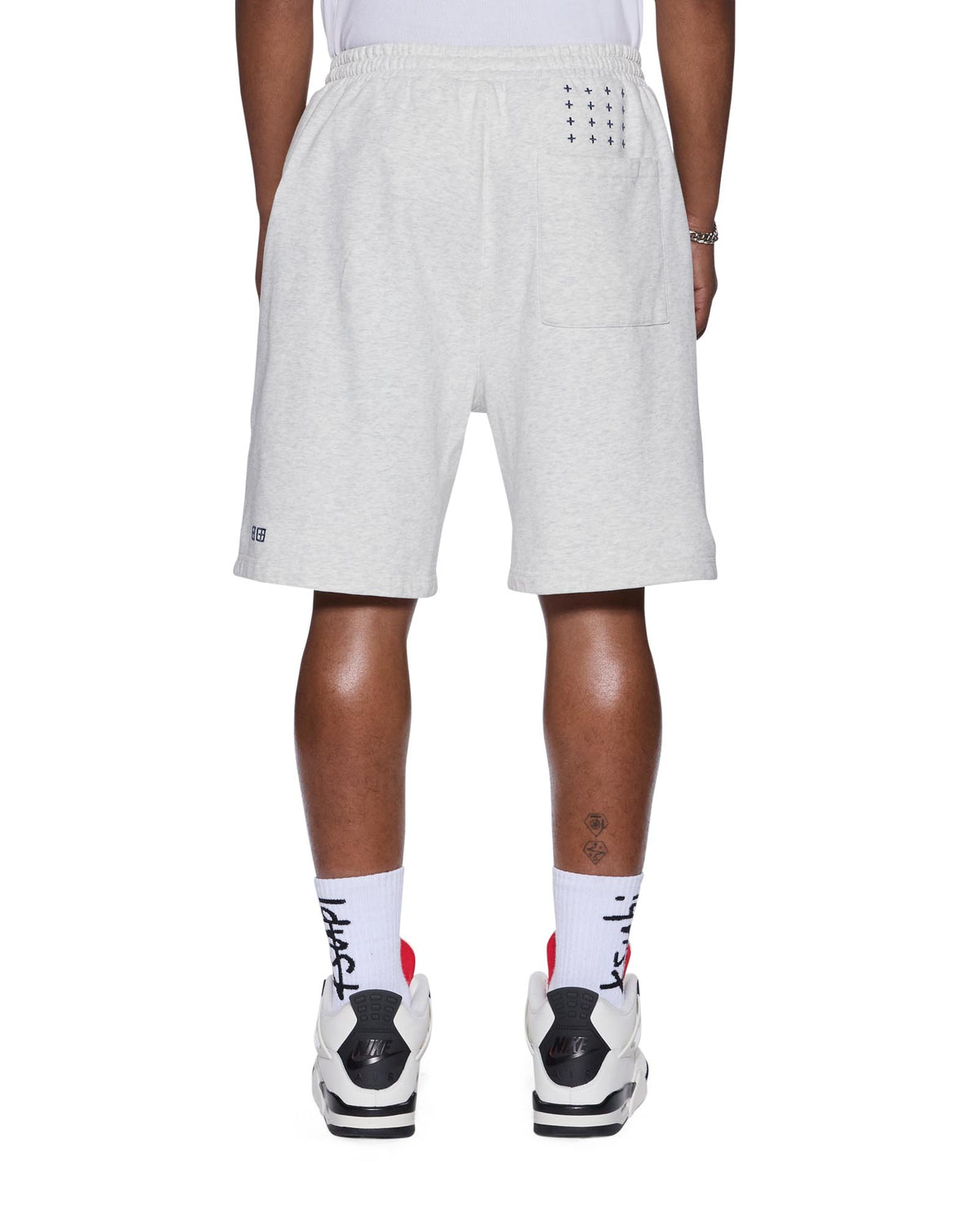 Mens Club Trak Short Snow Marle Regular Walkshorts - Grey