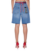 Womens Empire Short Frenchie Blue Relaxed Walkshorts - Denim