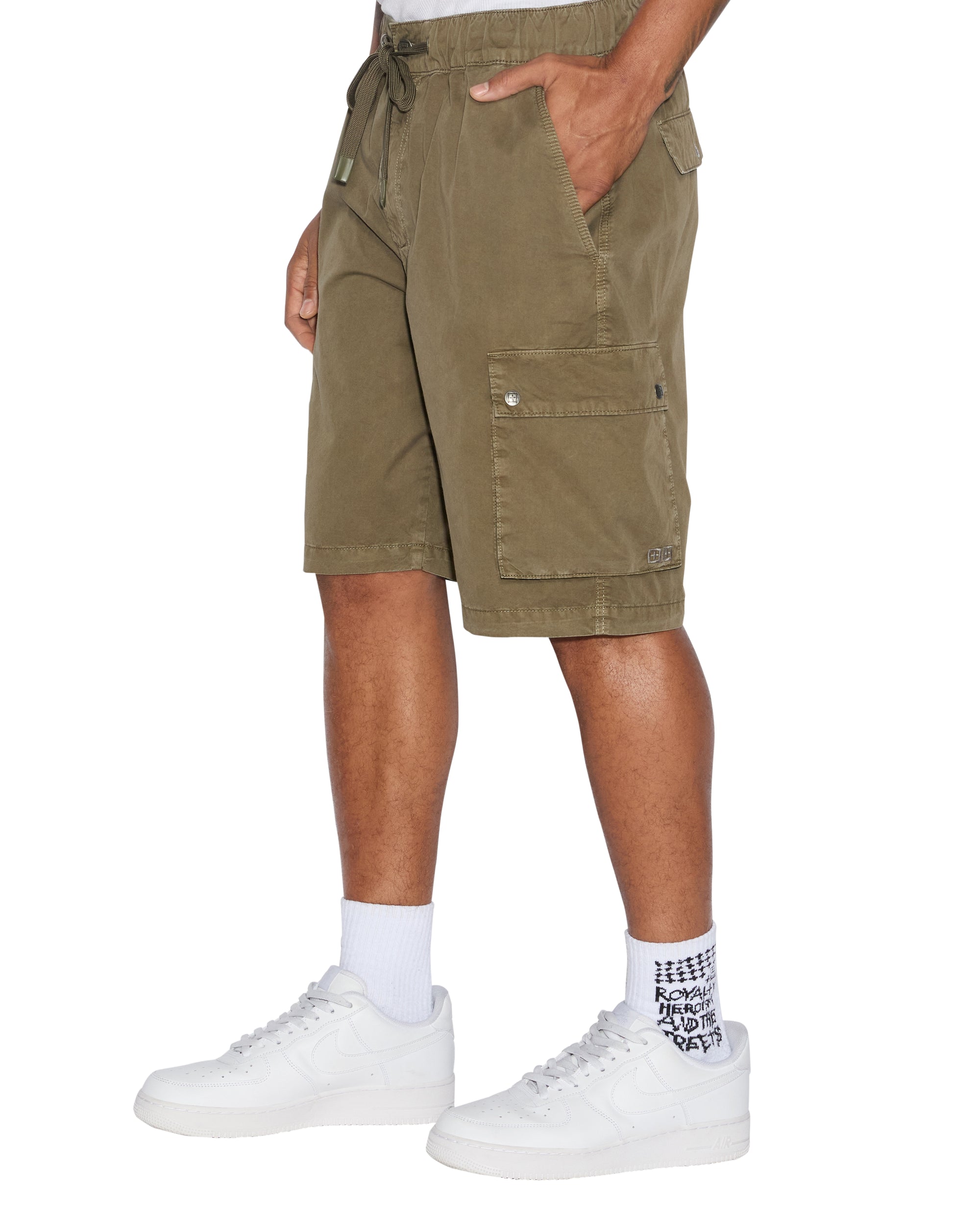 Khaki army shorts online