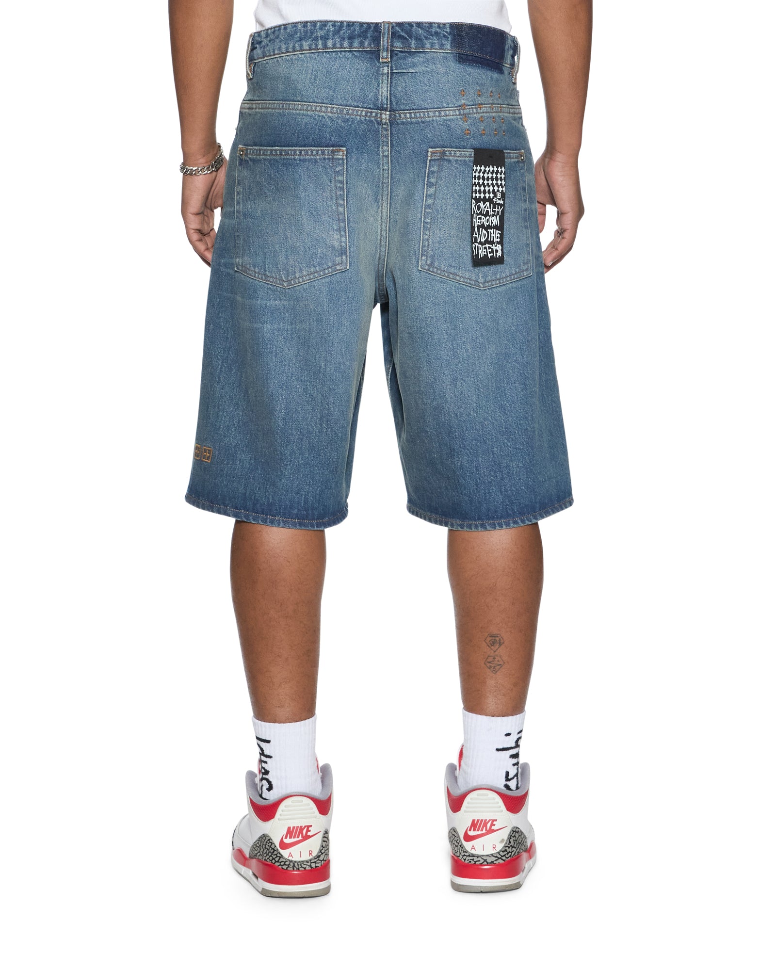 Mens Maxx Short Hendrix Blue Repair Walkshorts | Ksubi ++