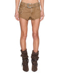 MICRO SHORT BELTED RIDER BROWN