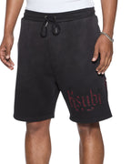 Mens Paise Trak Short Black Fade Regular Walkshorts - Grey