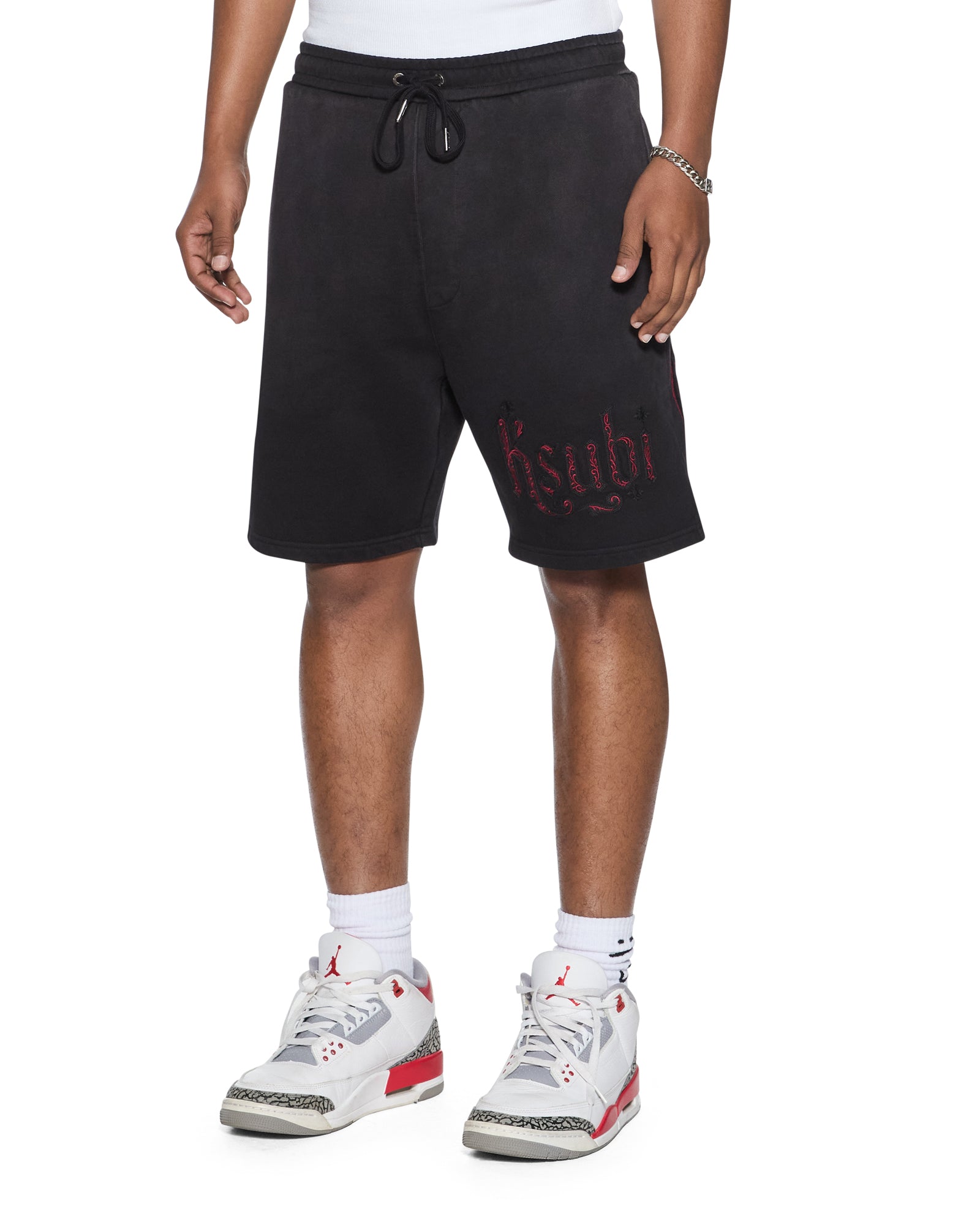Mens Paise Trak Short Black Fade Walkshorts | Ksubi ++