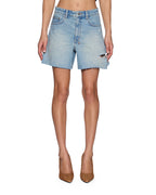 Womens Uptown Short Traveller Blue Regular Walkshorts - Denim
