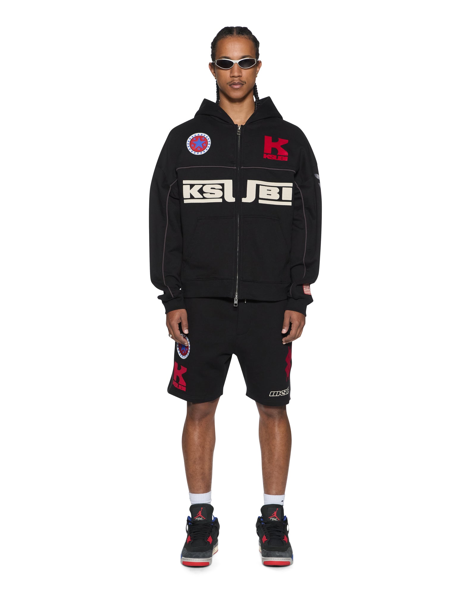 Mens Zoom Trak Short Jet Black Walkshorts | Ksubi ++