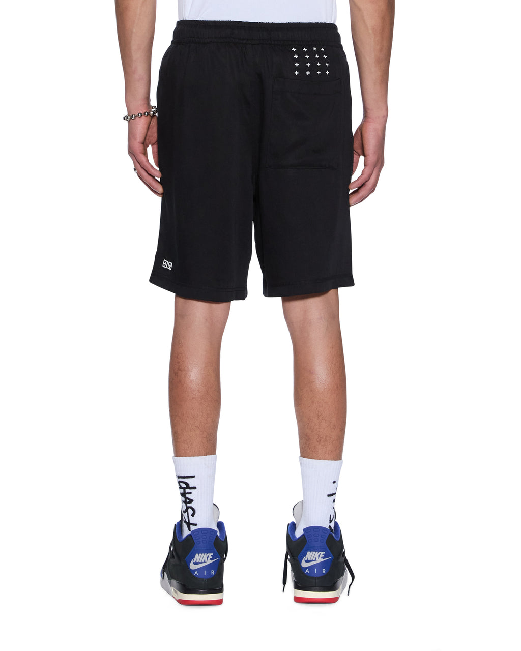 Mens Touchdown Life Short Black Baggy Walkshorts - Black