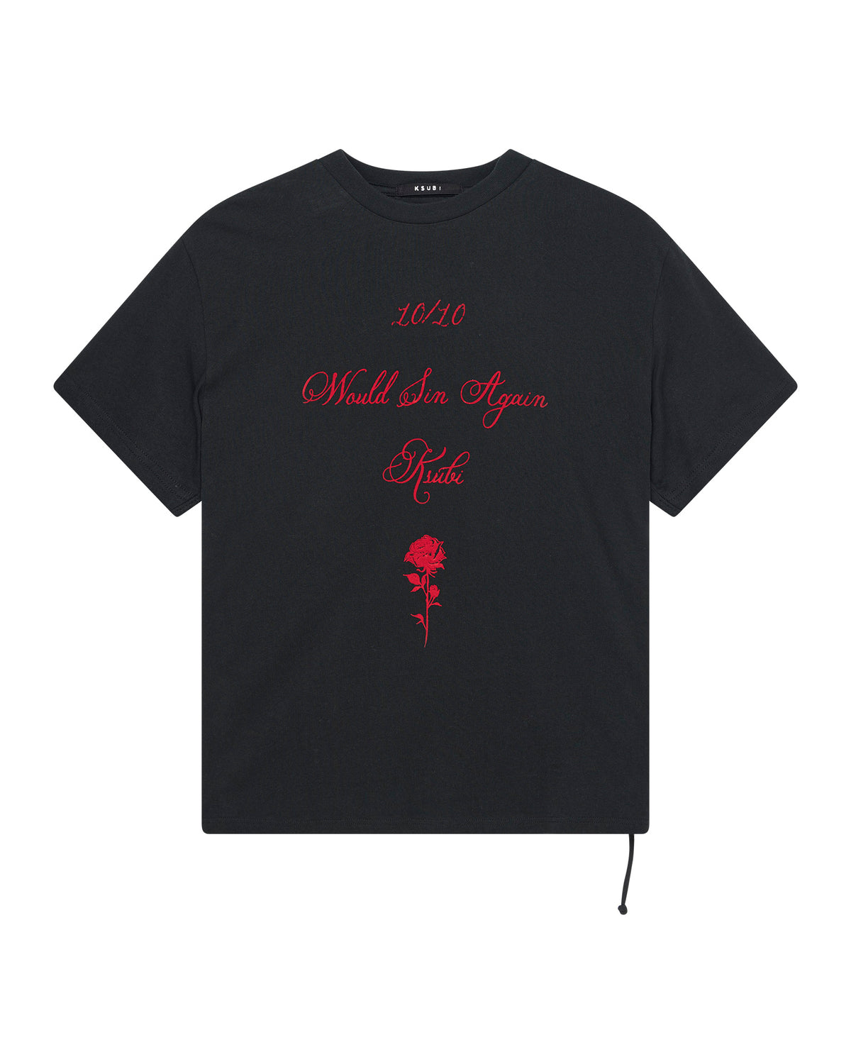 Mens Sin Again Biggie Ss Tee Jet Black Oversized Tees - Black