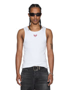 MENS PAISE DEBUT SINGLET TRU WHITE TEES