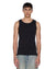 MENS  DEBUT SINGLET BLACK FITTED TEES