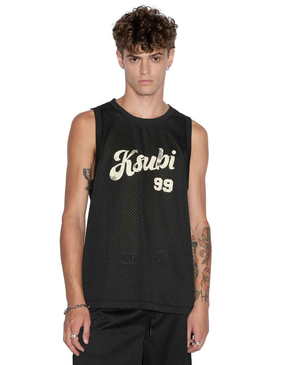 Mens Clubhouse Pick Up Singlet Black Boxy Fashion Tops - Black