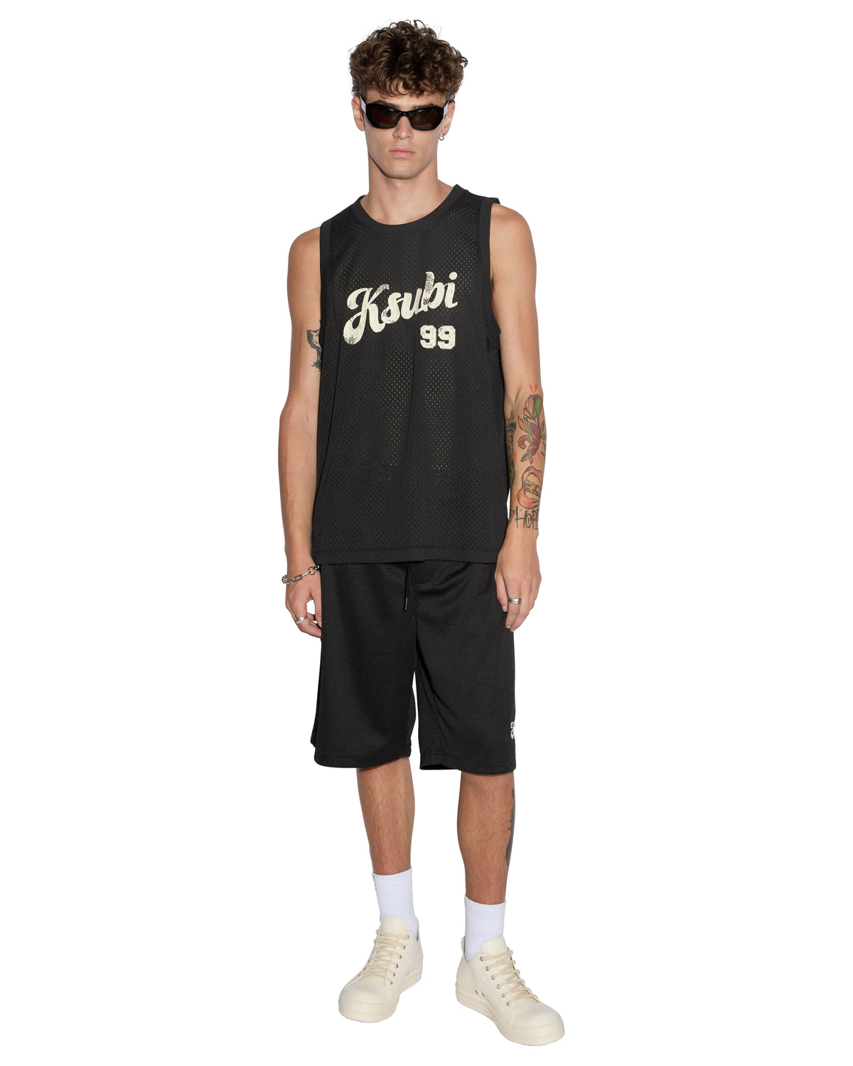Mens Clubhouse Pick Up Singlet Black Boxy Fashion Tops - Black