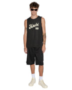 Mens Clubhouse Pick Up Singlet Black Boxy Fashion Tops - Black