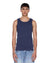 MENS  DEBUT SINGLET NAVY FITTED TEES