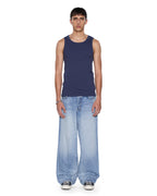 MENS DEBUT SINGLET NAVY TEES