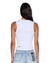 WOMENS  STACKED SYNDICATE TANK XTRA WHITE FITTED FASHION TOPS