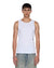 MENS  DEBUT SINGLET WHITE FITTED TEES