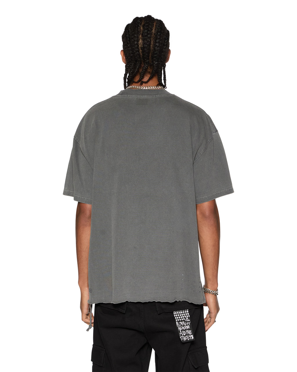 Mens Sketch Ekcess Ss Tee Charcoal Oversized Tees - Grey