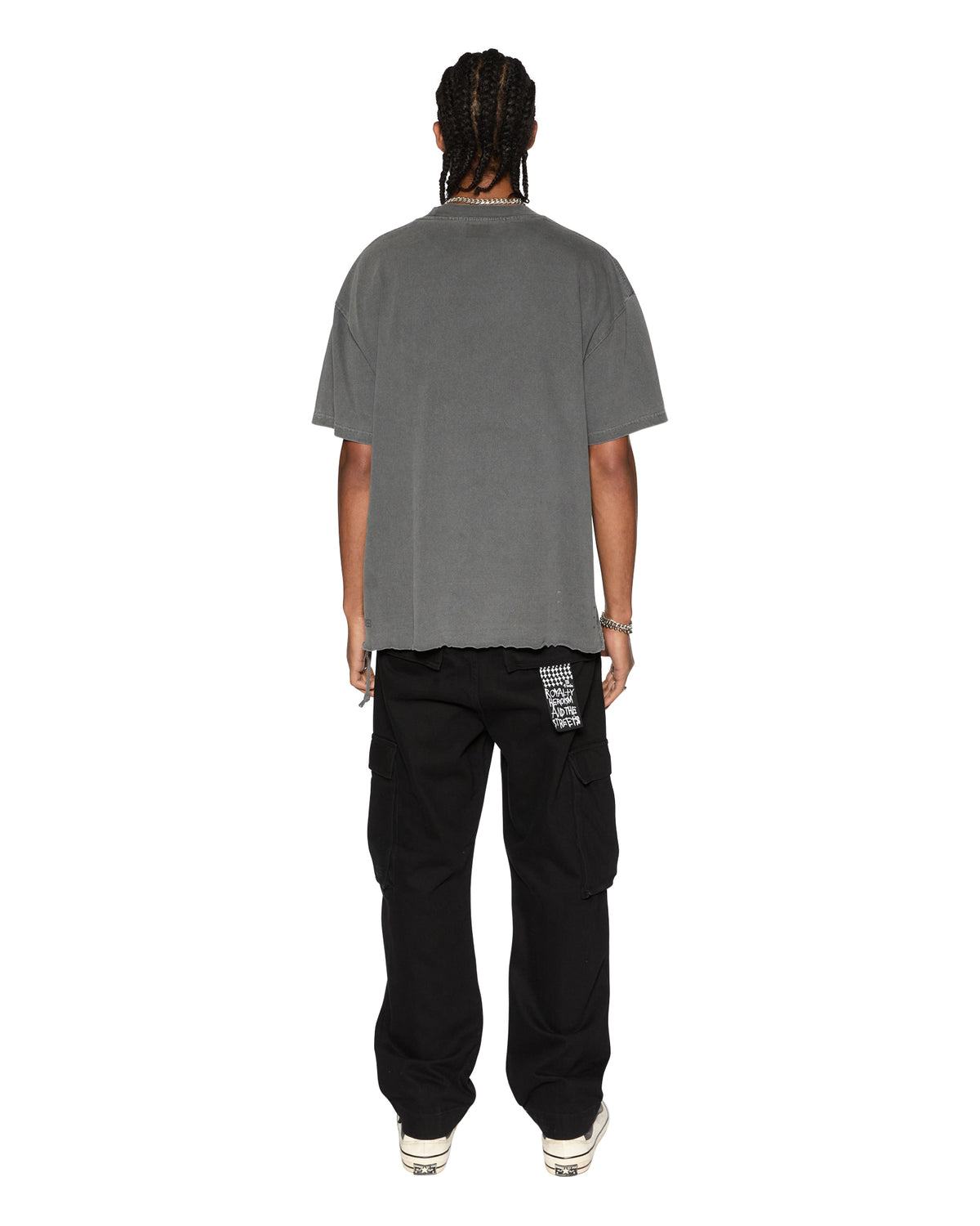 Mens Sketch Ekcess Ss Tee Charcoal Oversized Tees - Grey