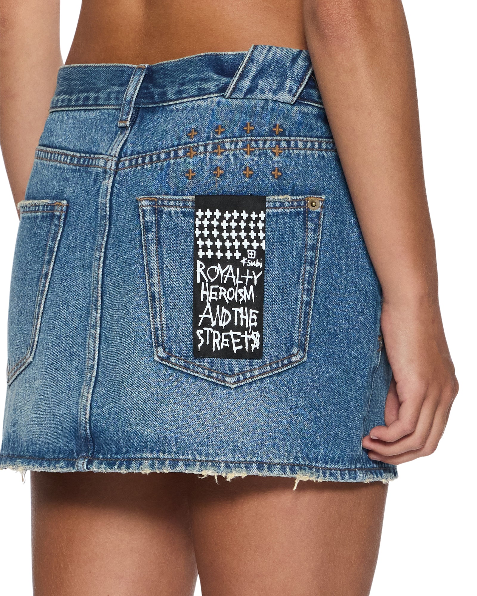 Womens Low Rider Mini Flip Aged Skirts | Ksubi