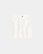 Womens Low Rider Mini Prophetik Slim Skirts - White