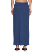 Womens Nina Midi Skirt Mesh Granite Blue Regular Skirts - Blue