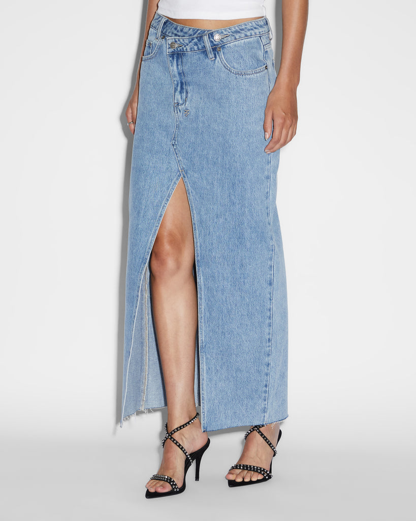 Relax Maxi Skirt Authentik - Blue Denim | Ksubi ++