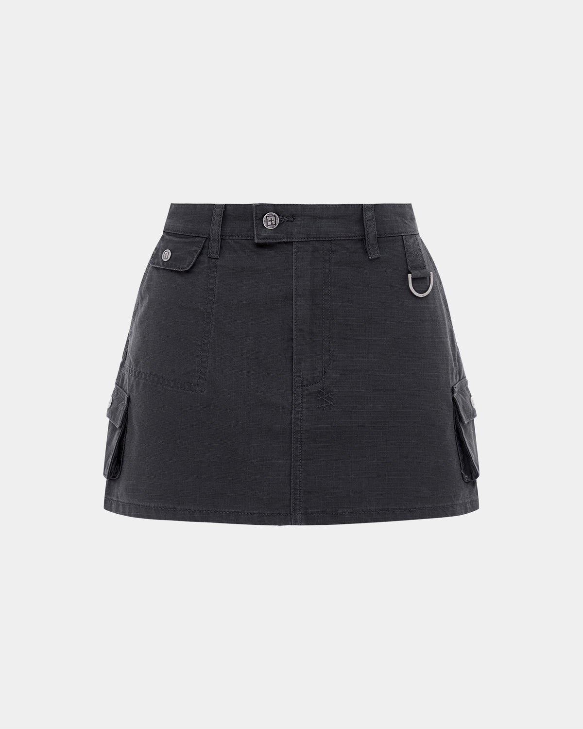 Womens Squad Mini Skirt Charcoal Skirts - Grey