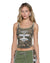 WOMENS  VARSITY CHLOE TANK CAMO SLIM FASHION TOPS