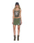 WOMENS  ORIGIN TRAKSKIRT SPLICED CAMO HASH SLIM SKIRTS