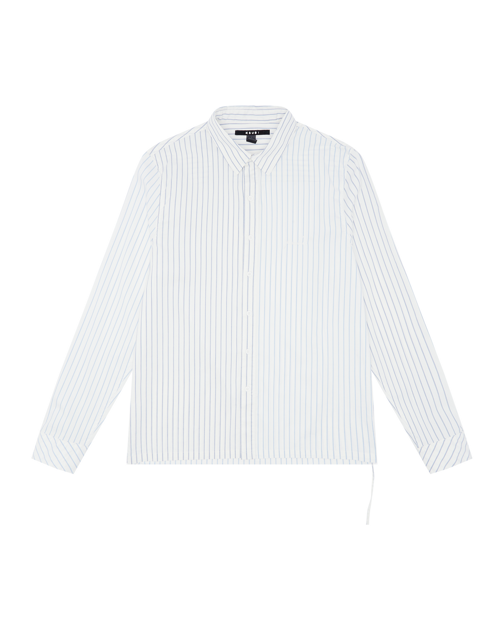 Mens Skript Ls Shirt 2 Stripe Regular Shirts - Blue