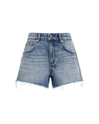 Womens Slouch Short Maverick Relaxed Walkshorts - Denim
