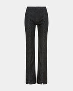 Womens Soho Ebony Laced Flare Denim Jeans - Black
