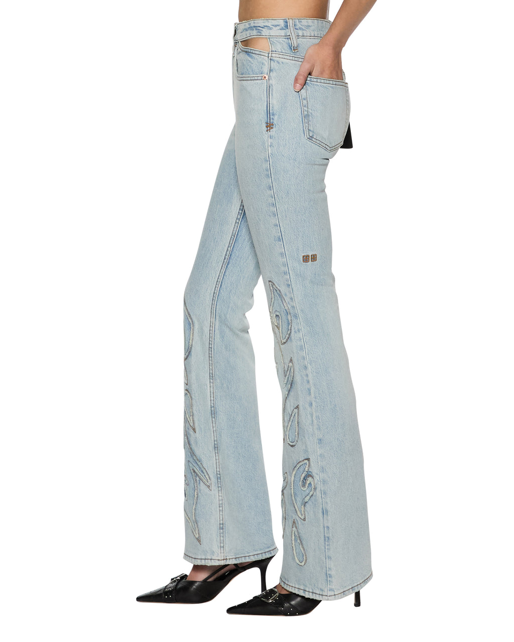 WOMENS FRONTIER SOHO PARAGON PATCH DENIM JEANS