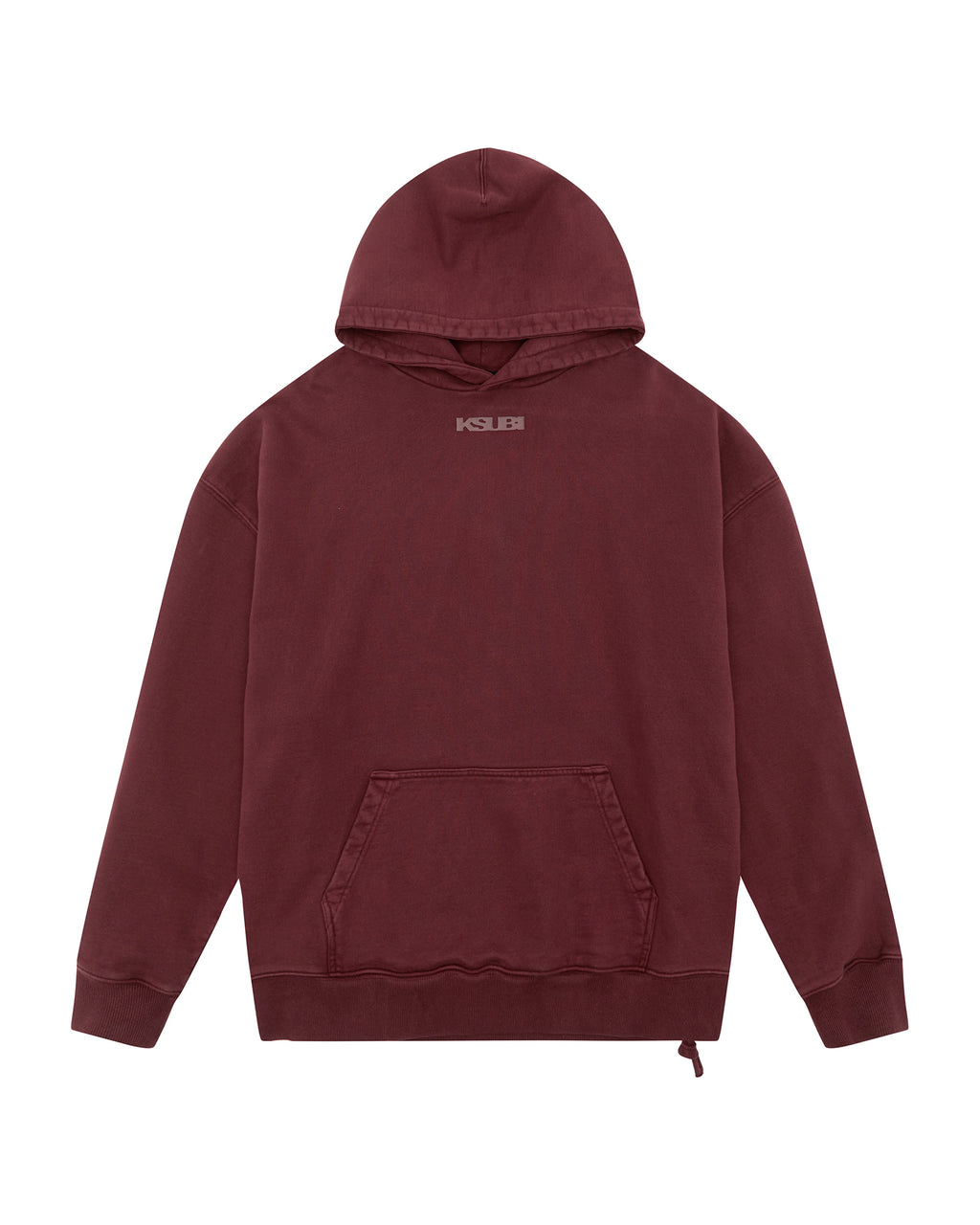 Mens Sott Ekcess Hoodie Ox Oversized Fleece - Burgundy