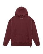 Mens Sott Ekcess Hoodie Ox Oversized Fleece - Burgundy