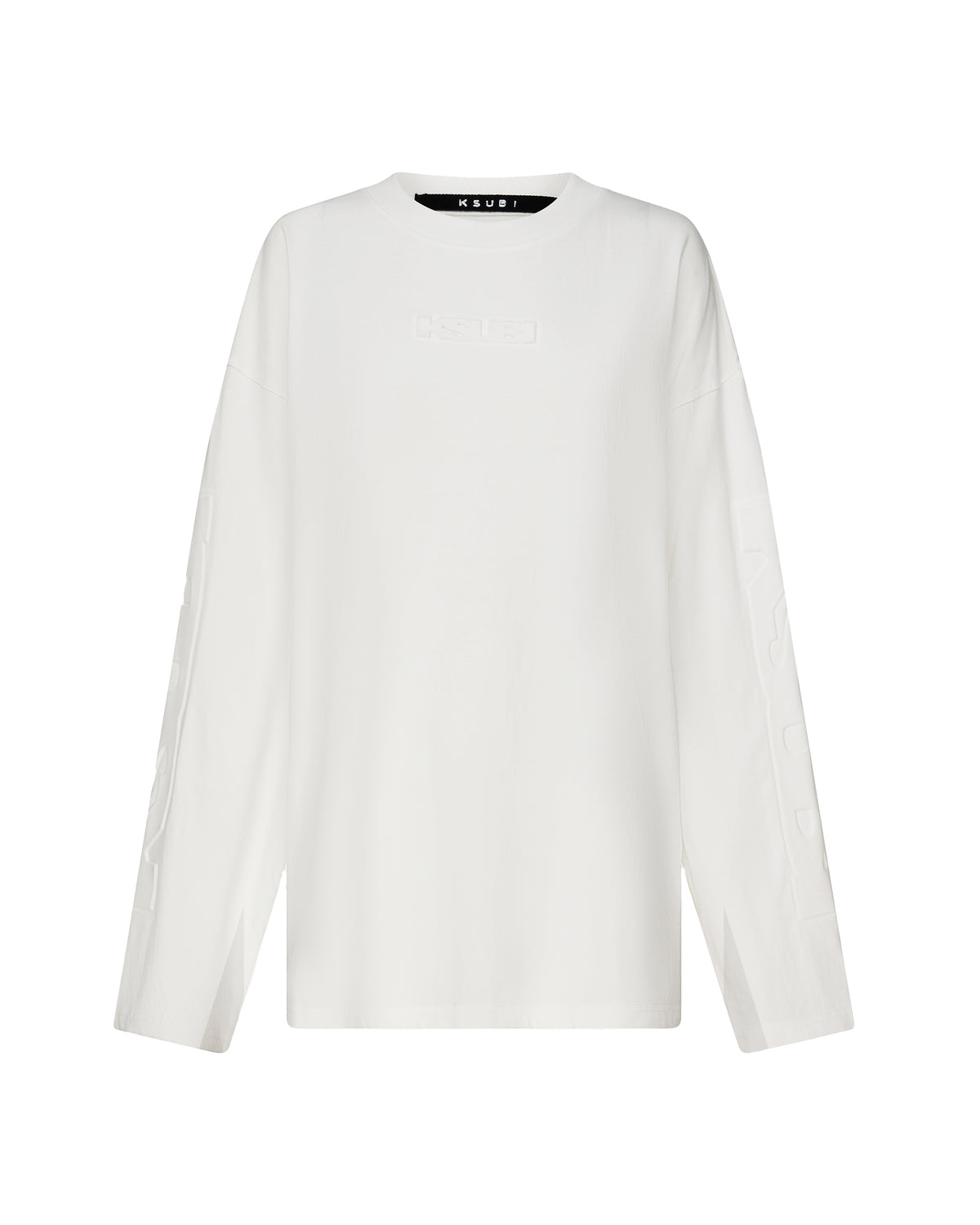 Womens Sott Boyfriend Ls Tee Vintage White Oversized Tees - White