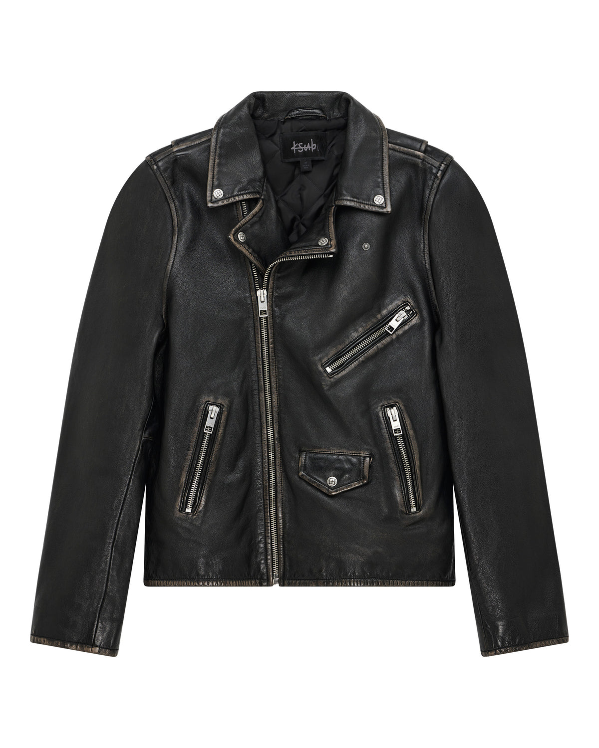 Mens Sott Capitol Leather Jacket Black Jackets | Ksubi ++