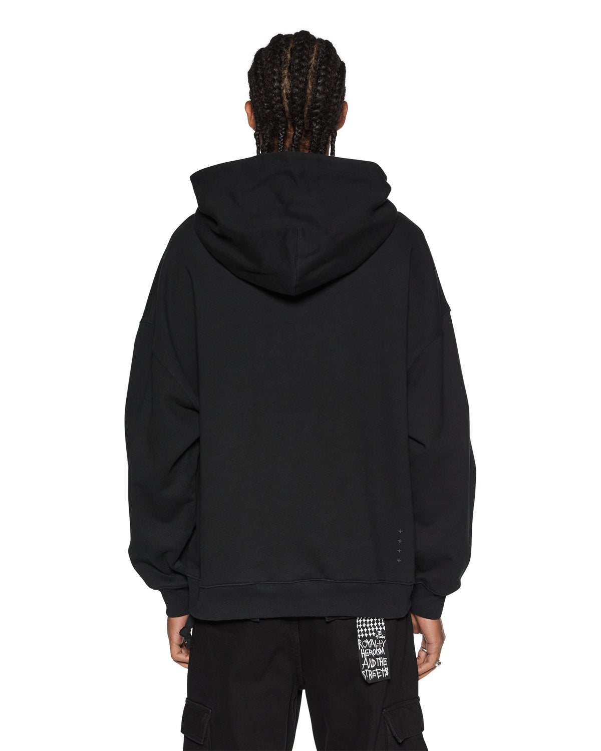 MENS SOTT EKCESS HOODIE JET BLACK FLEECE
