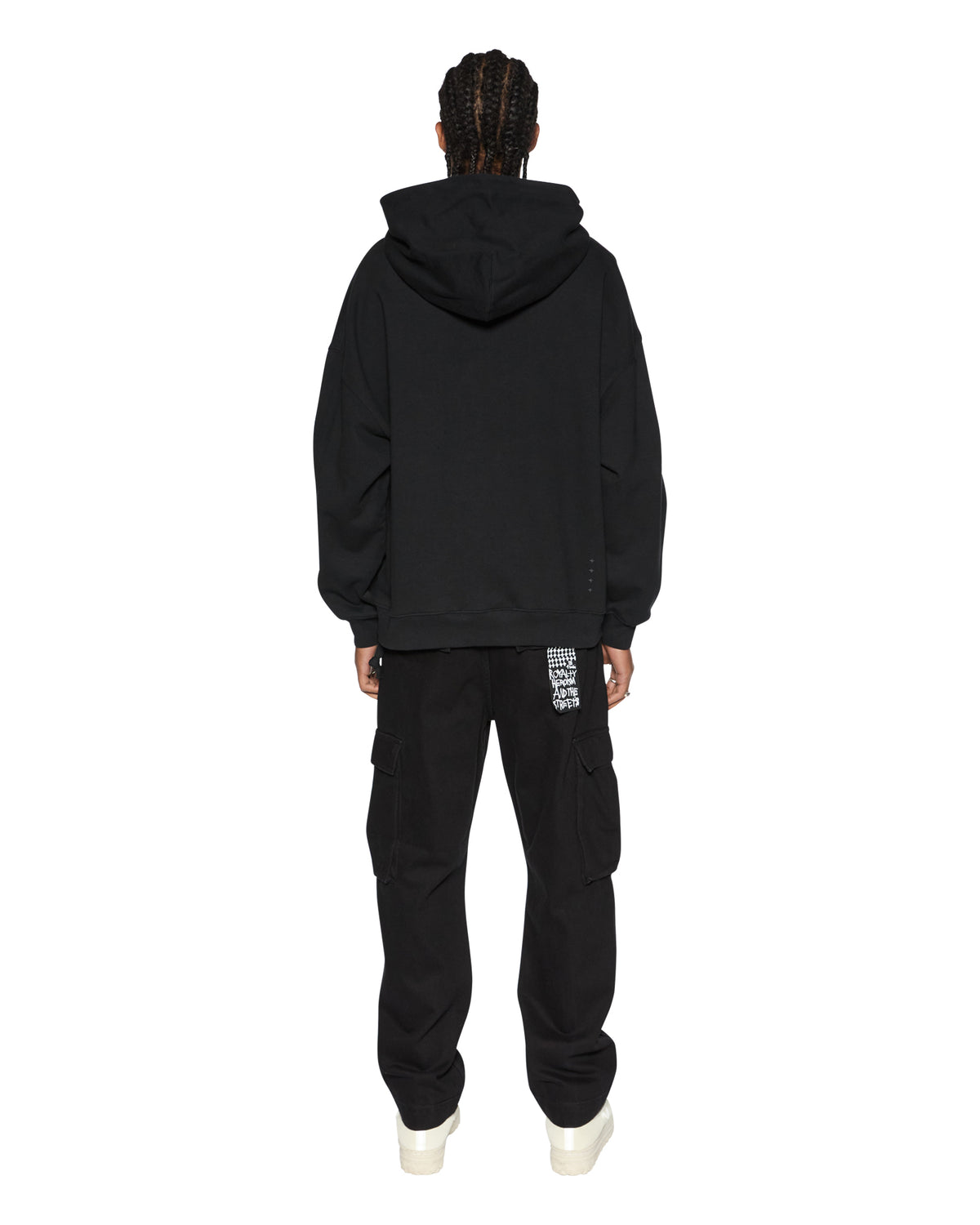 MENS SOTT EKCESS HOODIE JET BLACK FLEECE