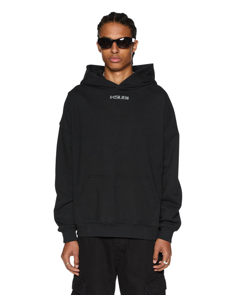 Mens Sott Ekcess Hoodie Jet Black Fleece | Ksubi ++