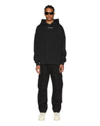 MENS SOTT EKCESS HOODIE JET BLACK FLEECE