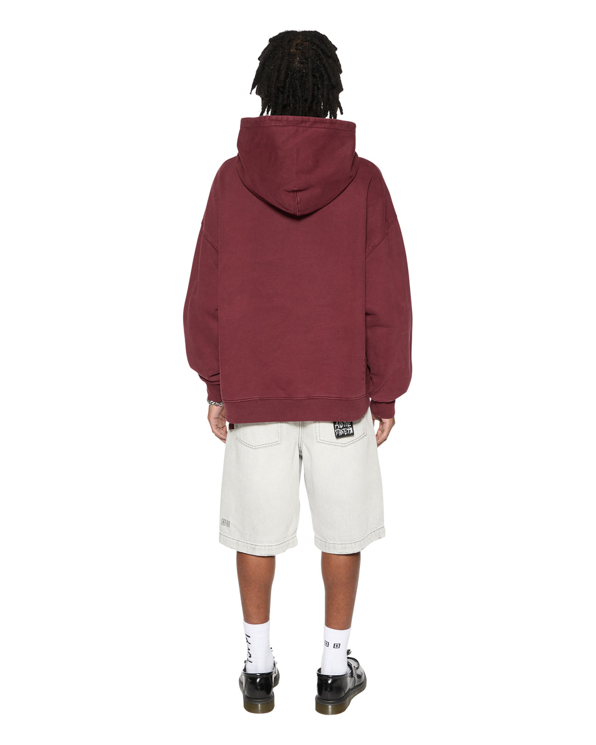 Mens Sott Ekcess Hoodie Ox Oversized Fleece - Burgundy